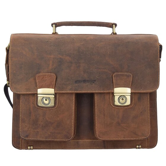 Greenburry Cartella vintage in pelle 40 cm