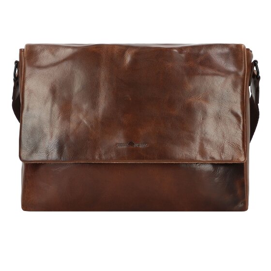 Greenburry Newport Messaggero Vera Pelle 35 cm