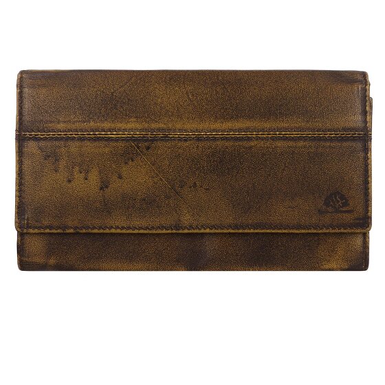 Greenburry Destressed Portafoglio Protezione RFID Pelle 18.5 cm