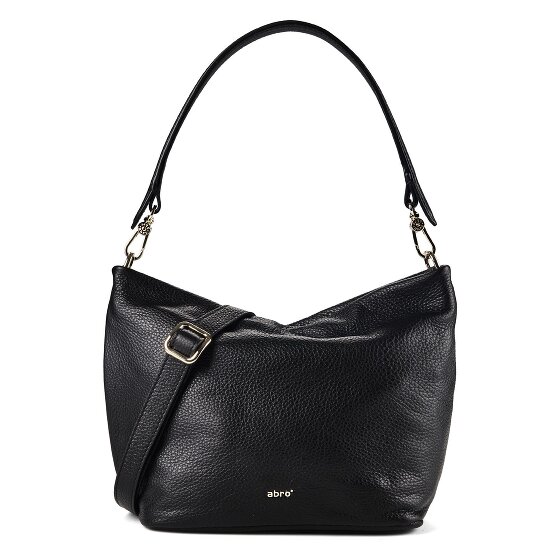 abro Ebony Borsa a spalla Vera Pelle 30 cm