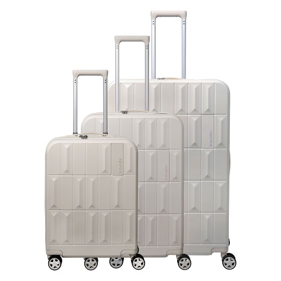 Travelite Panello 4 ruote Set di valigie 3 pezzi