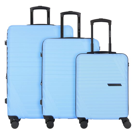 Cocoono Larnaka 4 ruote Set di valigie 3 pezzi con piega di espansione