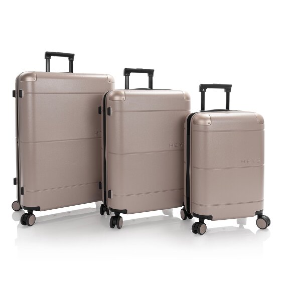 Heys Zen 4 ruote Set di valigie 3 pezzi con piega di espansione