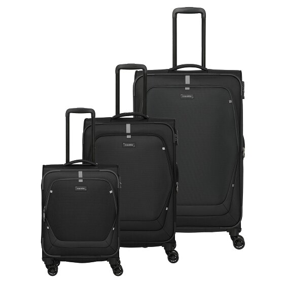 Travelite Umbria 4 ruote Set di valigie 3 pezzi con piega di espansione