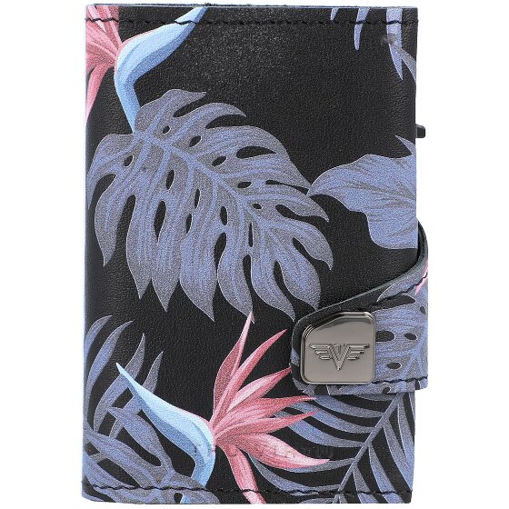 Tru Virtu Custodia per carte di credito RFID in pelle 6,5 cm