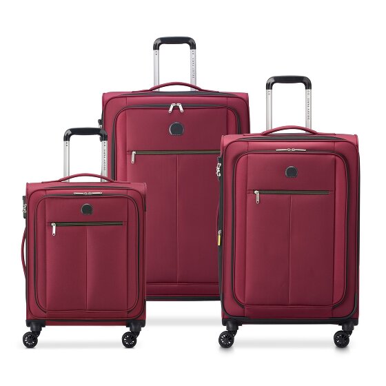 Delsey Paris Pin Up 6 4 ruote Set di valigie 3 pezzi con piega di espansione