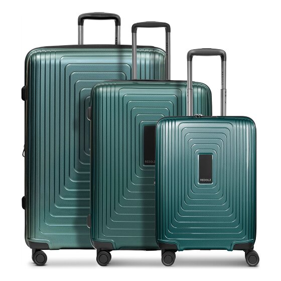 Redolz Essentials 14 4 ruote Set di valigie 3 pezzi con piega di espansione