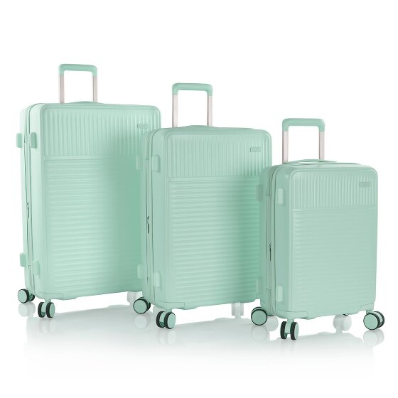 Heys Pastel 4 ruote Set di valigie 3 pezzi con piega di espansione Heys Pastel 4 ruote Set di valigie 3 pezzi con piega di espansione