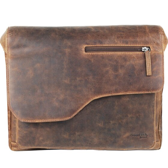 Greenland Nature Montana Messenger in pelle 40 cm Scomparto per laptop