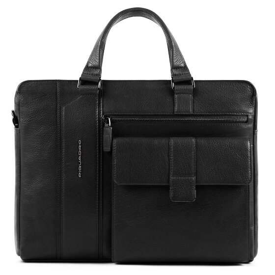 Piquadro Cartella Kobe 40 cm in pelle con scomparto per laptop