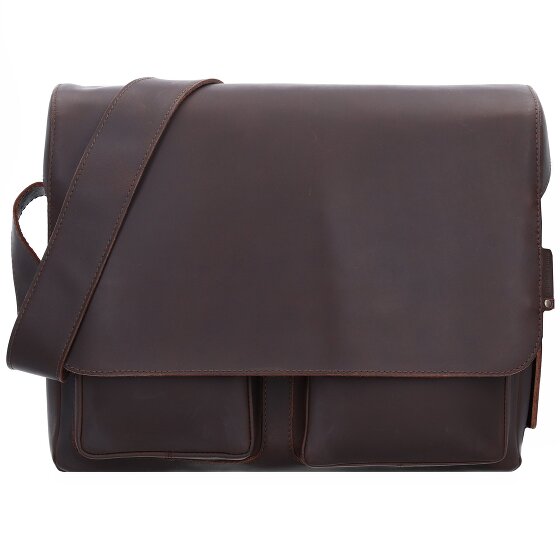 aunts & uncles Hunter Nick Messenger in pelle 37 cm scomparto per laptop