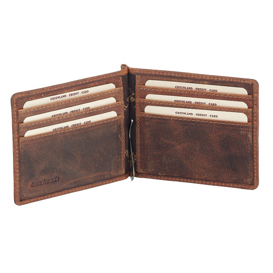 Greenland Nature Portafoglio Montana Dollar Clip in pelle 11,5 cm