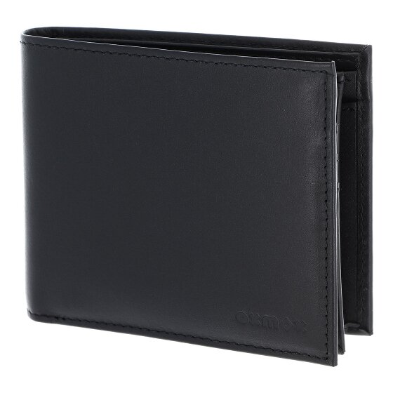 oxmox Leather Portafoglio Protezione RFID Vera Pelle 12 cm