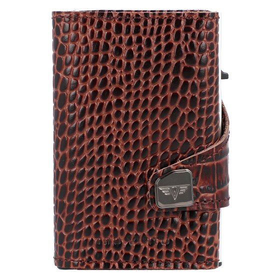 Tru Virtu Custodia per carte di credito RFID in pelle 6,5 cm