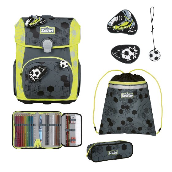 Scout Neo Exklusiv Superflash Extreme Set di borse per la scuola 4 pezzi Scout Neo Exklusiv Superflash Extreme Set di borse per la scuola 4 pezzi