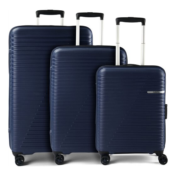 American Tourister Liftoff 4 ruote Set di valigie 3 pezzi con piega di espansione