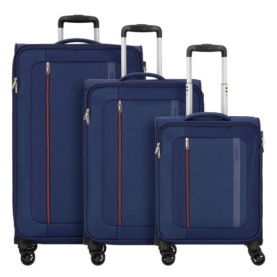 American Tourister Blazing Ride 4 ruote Set di valigie 3 pezzi con piega di espansione