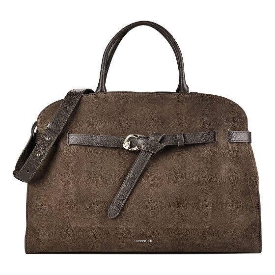 Coccinelle Sabine Suede Borsetta Vera Pelle 43 cm