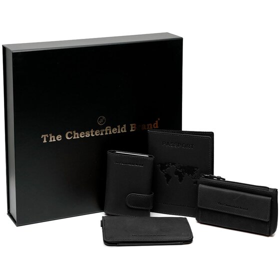 The Chesterfield Brand Porta carte di credito 4 pezzi in pelle 7 cm
