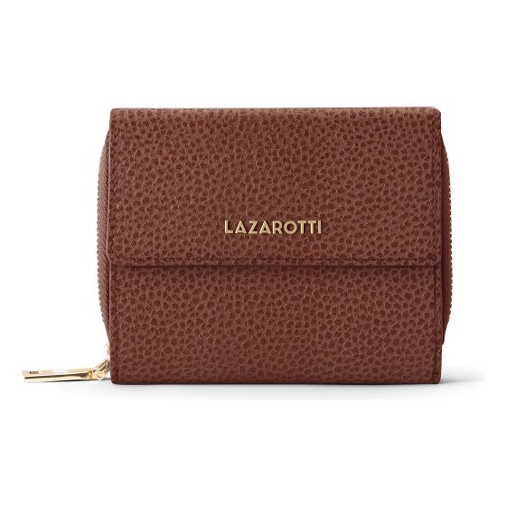 Lazarotti Portafoglio Bologna in pelle con chiusura a zip, 12 cm