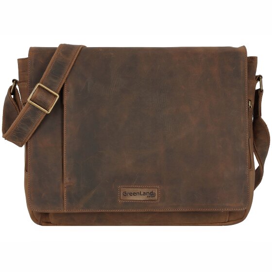 Greenland Nature Montenegro Messenger in pelle 40 cm Scomparto per laptop Greenland Nature Montenegro Messenger in pelle 40 cm Scomparto per laptop