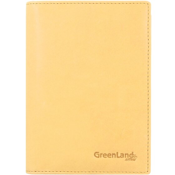 Greenland Nature Custodia per passaporto in pelle RFID di colore morbido 12 cm