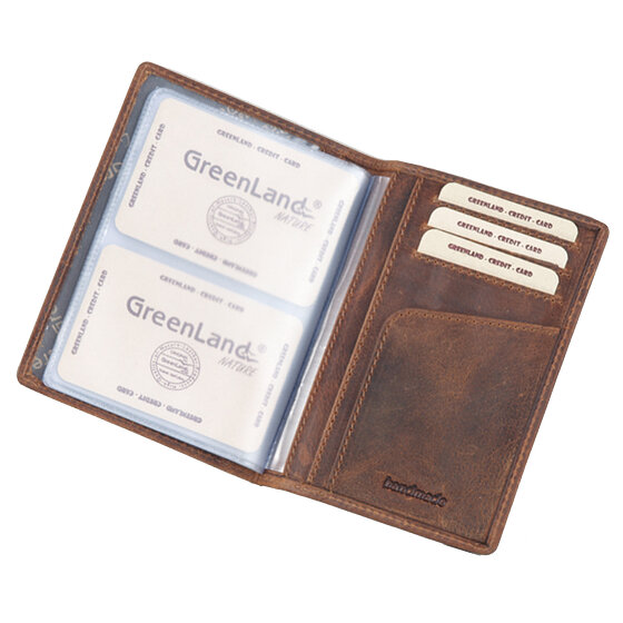 Greenland Nature Porta biglietti da visita Montana in pelle 10 cm
