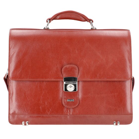 Alassio Cartella in pelle Mocca 38 cm scomparto per laptop