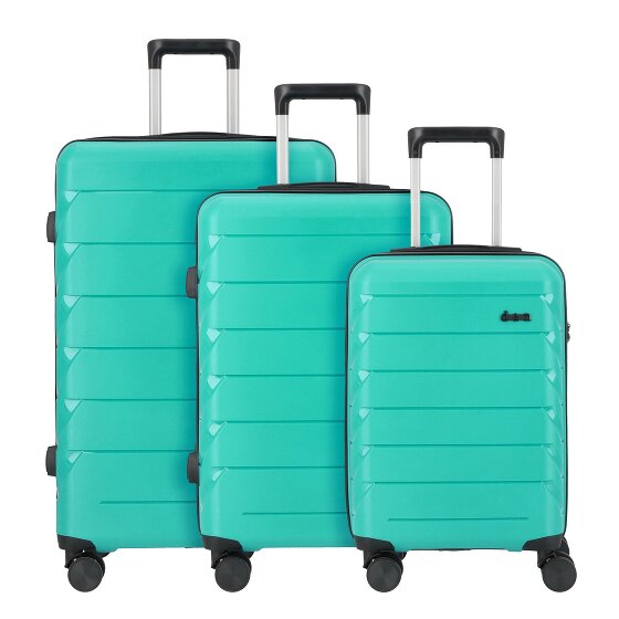 d&n Travel Line 4100 4 ruote Set di valigie 3 pezzi