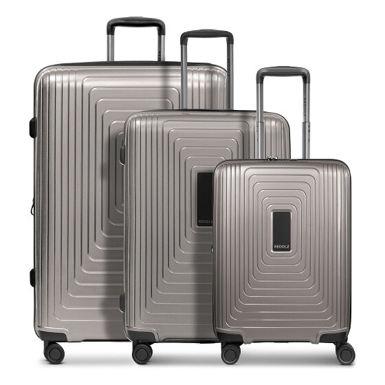 Redolz Essentials 14 4 ruote Set di valigie 3 pezzi con piega di espansione