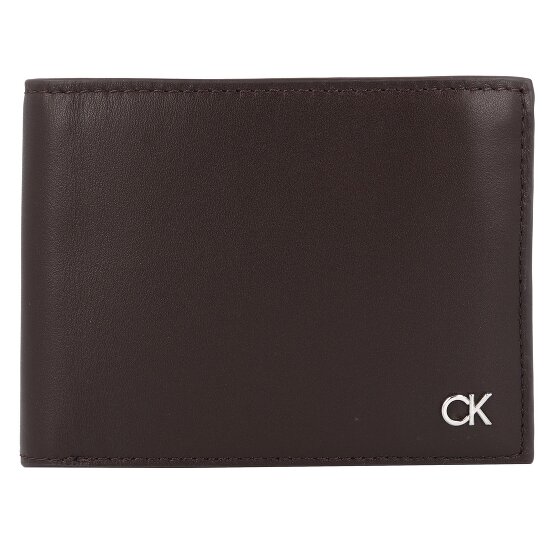 Calvin Klein Metal CK Portafoglio Protezione RFID Pelle 13 cm