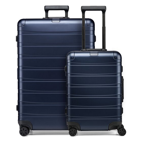 Redolz Set di valigie in alluminio a 4 ruote Pro S+L