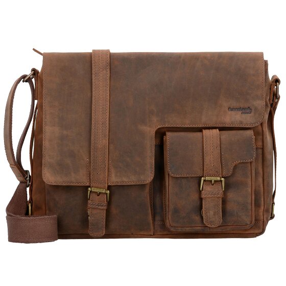Greenland Nature Montenegro Borsa a tracolla in pelle 39 cm