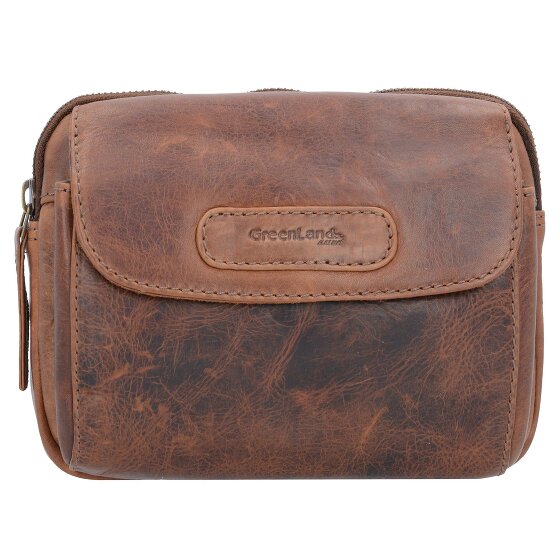 Greenland Nature Marsupio morbido e sicuro RFID in pelle 18 cm