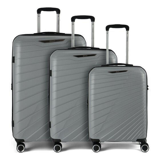 Benzi 5808 4 ruote Set di valigie 3 pezzi con piega di espansione