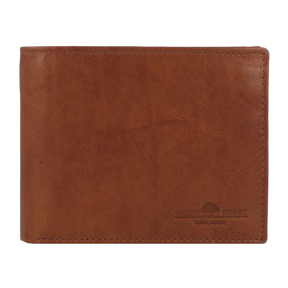 Greenburry Newport Portafoglio Protezione RFID Pelle 12 cm