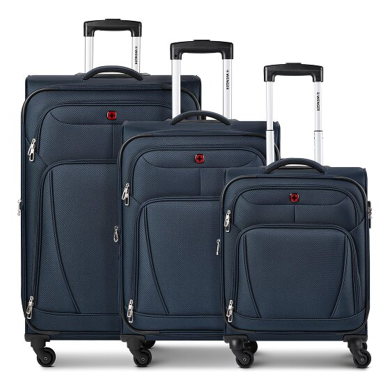Wenger Beaumont 4 ruote Set di valigie 3 pezzi con piega di espansione