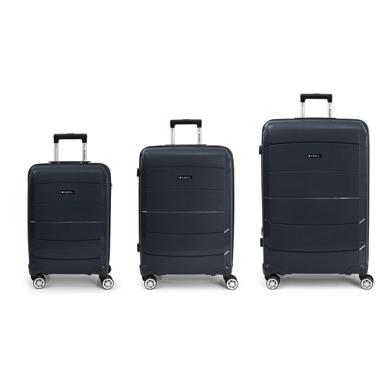 Gabol Midori 4 Roll Suitcase Set 3pcs.