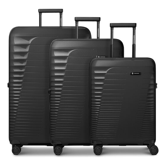 Farmhood Eco Edition 4 ruote Set di valigie 3 pezzi espandibile