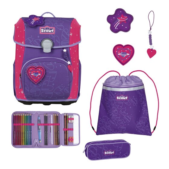Scout Neo Exklusiv Superflash Extreme Set di borse per la scuola 4 pezzi Scout Neo Exklusiv Superflash Extreme Set di borse per la scuola 4 pezzi