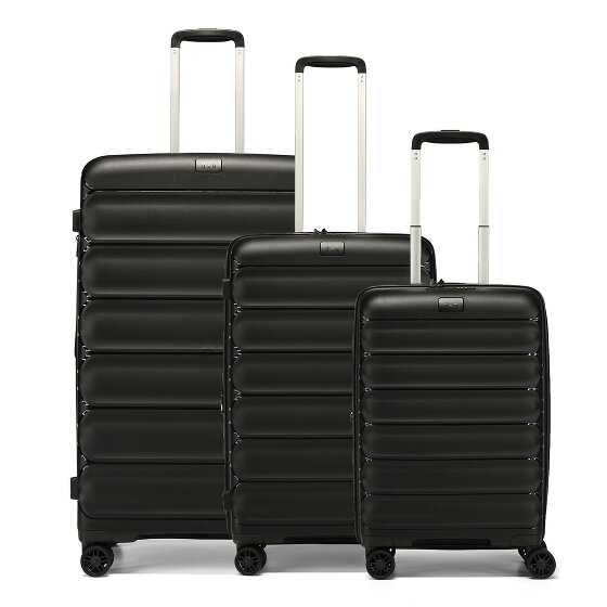 d&n Travel Line 4700 4 ruote Set di valigie 3 pezzi con piega di espansione