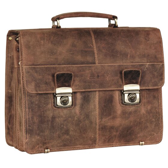 Greenburry Cartella XL vintage in pelle 40 cm