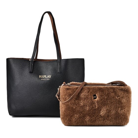 Replay Borsa shopper Vera Pelle 36 cm