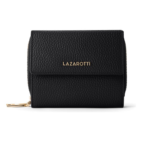 Lazarotti Portafoglio Bologna in pelle con chiusura a zip, 12 cm