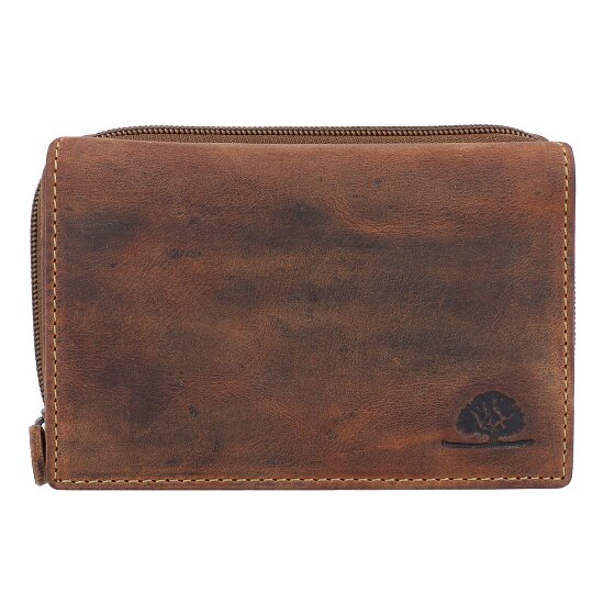 Greenburry Portafoglio vintage RFID in pelle 14 cm