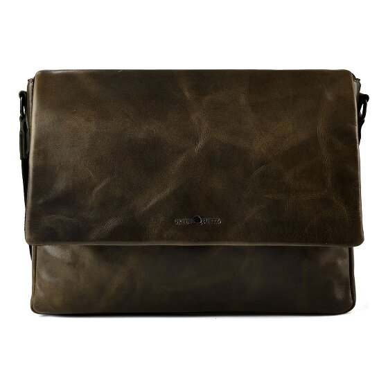 Greenburry Newport Messaggero Vera Pelle 35 cm