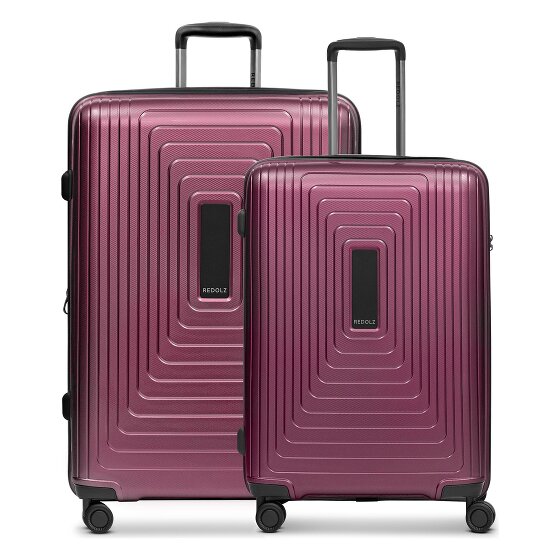 Redolz Essentials 14 4 ruote Set di valigie 2 pezzi con piega di espansione