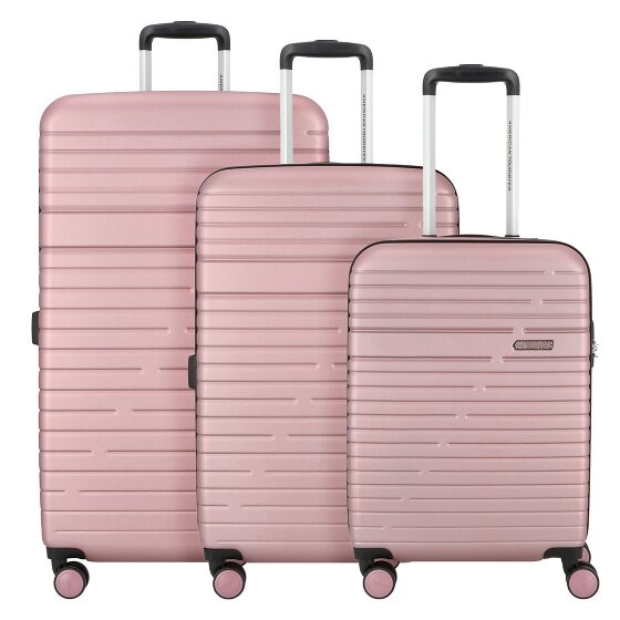 American Tourister Aero Racer 4 ruote Set di valigie 3 pezzi con piega di espansione