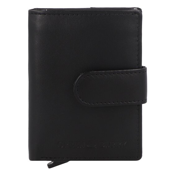 Greenburry Nappa Custodia per carta di credito Protezione RFID Pelle 8 cm