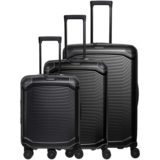 Travelite Millennium 4 ruote Set di valigie 3 pezzi con piega di espansione
